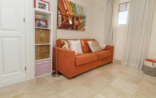 SOUTH FACING CORNER APARTMENT IN THE PART OF THE COMPLEX CLOSEST TO THE SEA IN MONTE CARRERA. FANTASTIC SEA VIEWS FROM EAST TO WEST. GARAGE SPACE AND STORAGE ROOM.