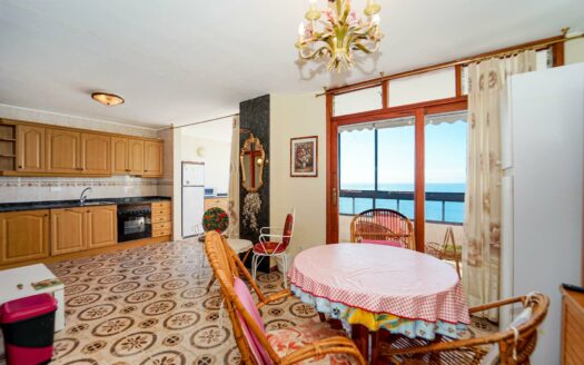 Two studios combined into an apartment with the sea as a backdrop