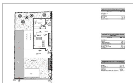 Modern semi-detached villa in Patalavaca with sea views – licensed project ready to build