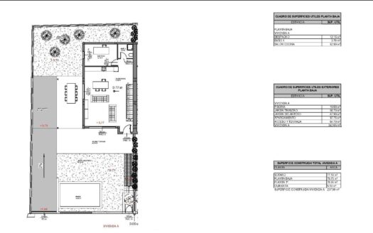 Modern semi-detached villa in Patalavaca with sea views – licensed project ready to build