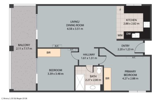 Exclusive 2-bedroom apartment with spacious balcony in Playa del Cura